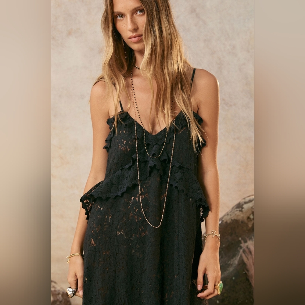 Spell Black Lace Maxi Dress - Picture 2 of 12